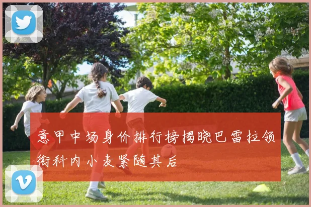 意甲中场身价排行榜揭晓巴雷拉领衔科内小麦紧随其后